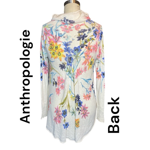 Anthropologie Sweaters - Anthropologie Knit & Knotted Fleur Des Champs Waterfall Front Floral Cardigan